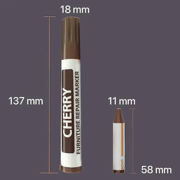 Stolar>Möbelreparationsverktyg Trä Reparationsmarkörer Touch Up Reparationspenna-17pc-markörer och vaxpinnar, för fläckar, repor