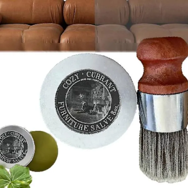 Byråer>Möbelsalva för läder och trä, lädersalva för möbler, lädermöbelsalva och borste, möbelsalvaborste, bästa möbelsalvan