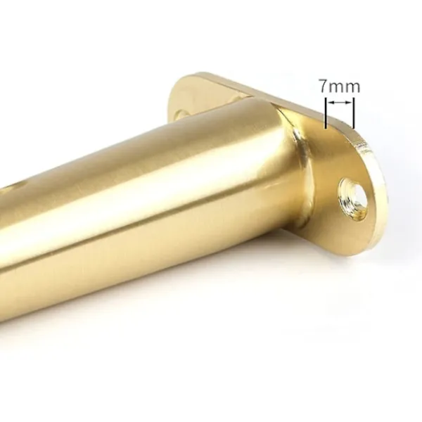 Soffbord>Möbelstöd i rostfritt stål - Ersätt korta metallben för soffa, infällda ben för DIY-kaffebord - Guld (25 cm/9,8 tum)