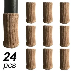 Stolar>Möbelstrumpor, 24-pack, stickade möbelfötter, beige KLB