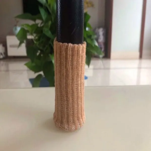Stolar>Möbelstrumpor, 24-pack, stickade möbelfötter, beige KLB
