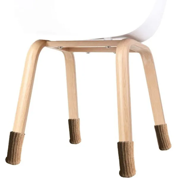 Stolar>Möbelstrumpor, 24-pack, stickade möbelfötter, beige KLB