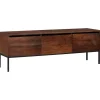 vidaXL Tv-Bänkar>Medielagringsskåp och hyllor honungsbrun 110 x 30 x 36 cm