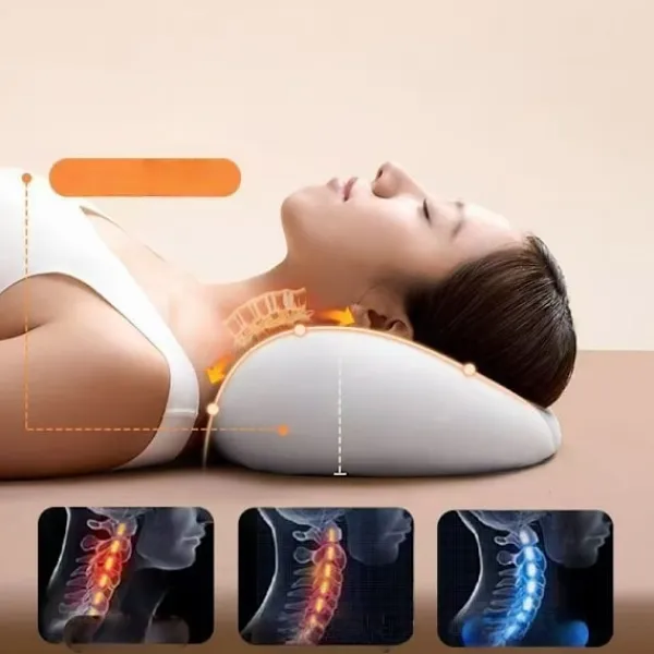 INF Sittpuffar>Memory Foam Cervical Nackkudde för Smärtlindring och Ryggradsjustering