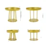 OEM Balkongmöbler>Metallblomsterställ, Modern Design, Mångsidig Användning,Guld, S