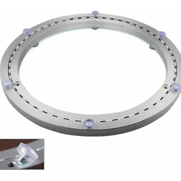 Balkongmöbler>Metallisk Snurrplatta Lager, Rund Svängbar Bas, 360° Rotationsbar, Enrads Kullager, För Tung Last, 40cm