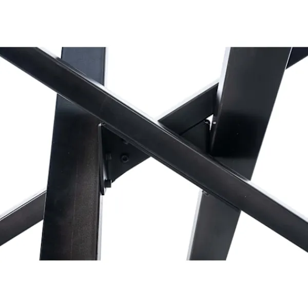 BellaFurn Matbord>Mikado bordsben - chassi - högkvalitetsstål med golvskydd för optimalt skydd | Färg: Industrial Black | Storlek: 160x80x72 cm
