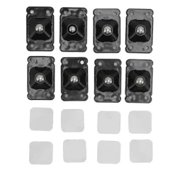 Kistor & Koffertar>Mini Caster Wheels Adhesive 360 Degree Rotation Roller Wheels for Mini Furniture Storage Box Black