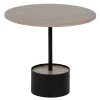 BigBuy Home Småbord>Mittbord svart naturfärgat 50 x 50 x 45 cm
