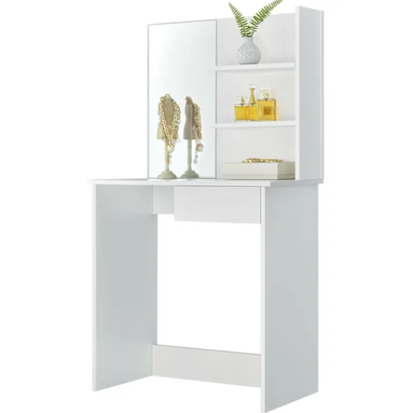 Northix Sminkbord>Modernt sminkbord stora spegelhyllor ModernHome