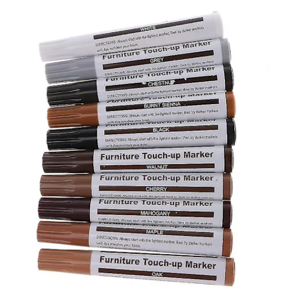Stolar>Mordely 21 Pcs Furniture Markers Wax Sticks With Sharpener Wood Scratch Repair Markers