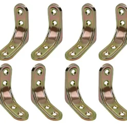 Hyllor>Mordely Wall Shelf Bracket, 8 Pieces 5cm Metal Shelf Bracket, Strong Bearing Capacity, For Fixing And Reinforcing Tables, Chairs,
