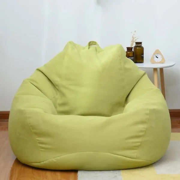 Sittsäckar>/NN/Ny design extra stora sittsäckar Sofföverdrag inomhus Lazy Lounger för vuxna barn Hotsale Hög kvalitet Grön 90 * 110cm_ca Grön Grön 90 * 110cm