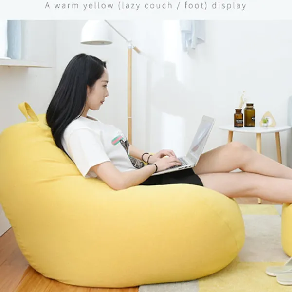 Blueday Sittsäckar>Ny design extra stora bönsäckstolar Soffa Cover Inomhus Lazy Lounger För Vuxna Barn Hotsale! 90 * 110cm