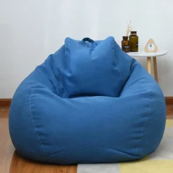 LAIQIANKUA Sittsäckar>Ny extra stor sittsäcksstolar Soffa Cover inomhus Lazy Lounger För Vuxna Barn Kampanjpris 80 * 90cm