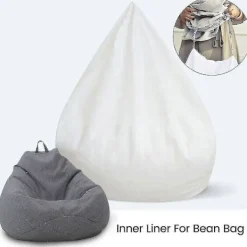 Sittsäckar>Ny Innerfoder för Bönpåse Stol Coer Stor Enkel Rengöring Soffa Säte 100x120cm