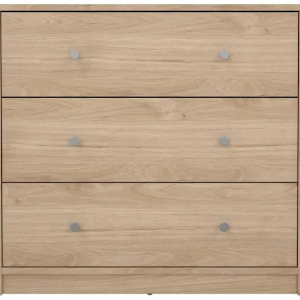 AUCUNE Byråer>OREGON byrå 3 lådor - Ekdekor - L 72 x D 30 x H 68 cm