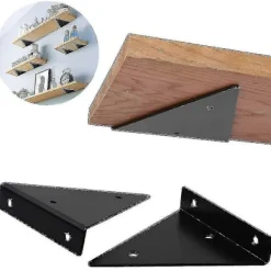 Hyllor>Osynligt Hyllfäste Flytande Triangel Vägg Hyllfäste För Hylla Hörnstöd