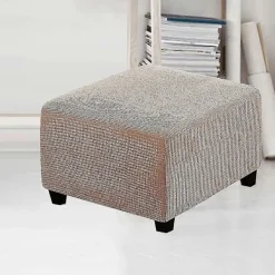 Sittpuffar>Ottomanöverdrag, Jacquard Rektangulära Pallöverdrag, Mjuk Elastisk Botten Halkfri Gåva