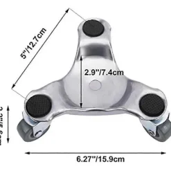 Stolar>4-pack 15 cm Stål Tri-Dolly Set för att Flytta Möbler och Apparater 100 kg Belastningskapacitet