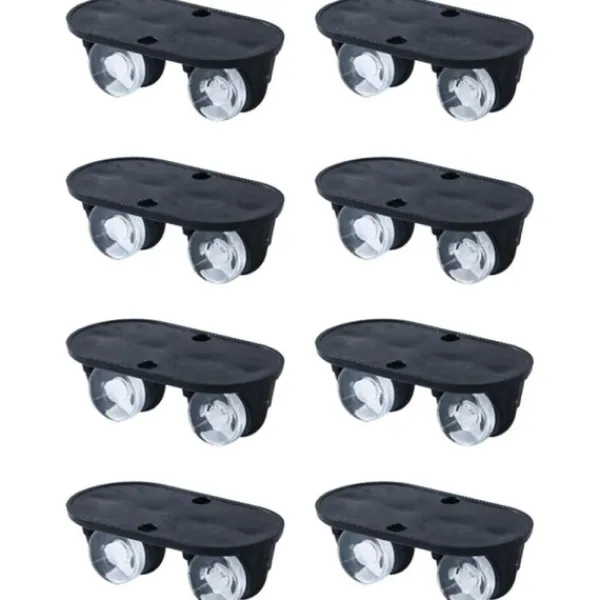 Byråer>8-pack - Självhäftande hjul / Möbelhjul - Mini Svart