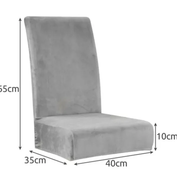 Stolar>2-Pack - Stolsöverdrag / Överdrag till Stol - Sammet