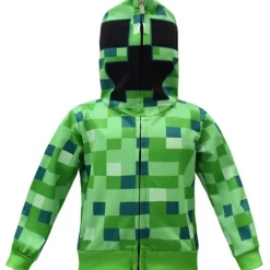 Stolar>2-pack Barnkostymer Minecraft för barn, långärmad tröja med huva och byxor-FA- 120cm