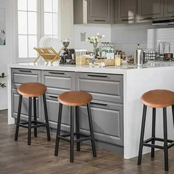 Stolar>2-pack barstolsdynor för 28-33cm vattentätt barstolsskydd brun