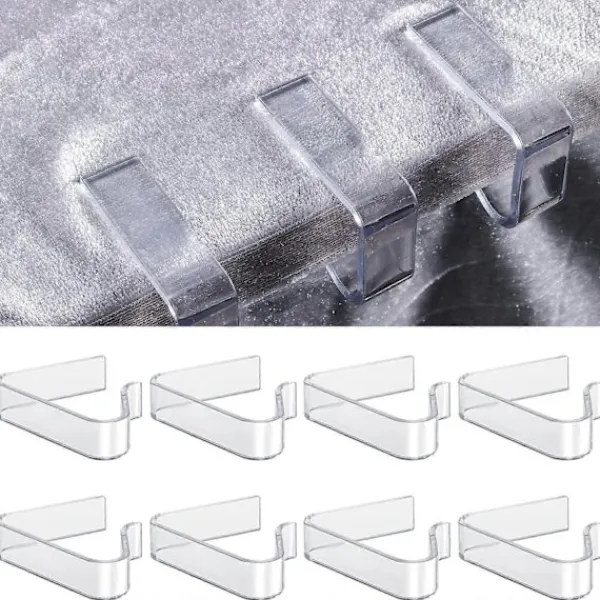 Matgrupper>8-pack Bordsduksklämmor i Plast, Genomskinliga Picknickbordsduksklämmor Bordsdukshållare Bordsduksklämma för Matbord Hem Bröllopsfest Inomhus Utomhus S | Fyndiq