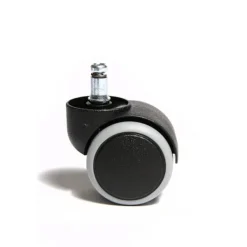 Kontorsmöbler>5-pack hjulset, hårda golvhjul för kontorsstol, hjulset = 5 hjul för skrivbordsstol, svart, stiftstorlek 10mm, diameter 50mm