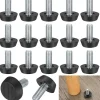 Stolar>22-pack Justerbara Möbelfötter, M8 x 20mm, Skruvnivåfötter, Golvskydd, Rund Bas, Stolsbenskruvar