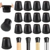 Stolar>40-pack Möbeltassar / Stolsbensskydd med Filt – Silikon Golvskydd för Stolsben 15-18 mm