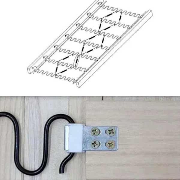 Soffor>30-pack metallsofffjäderklämmor, möbelfjäderklämmor med 5 hål, reservdelar för stoppade möbler, reservdelar för soffa