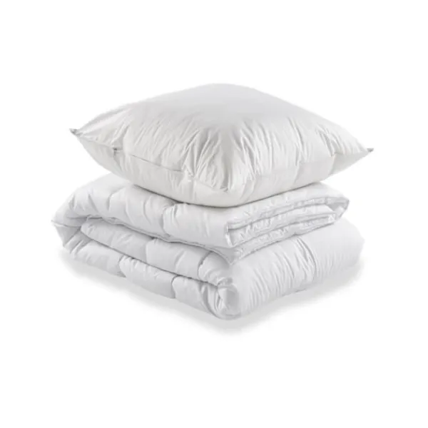 DEKO DREAM Sängar>Pack redo att sova Madrass 90x190 cm + Boxresår + Täcke + 1 kudde 60x60 cm - 14 cm - TOP