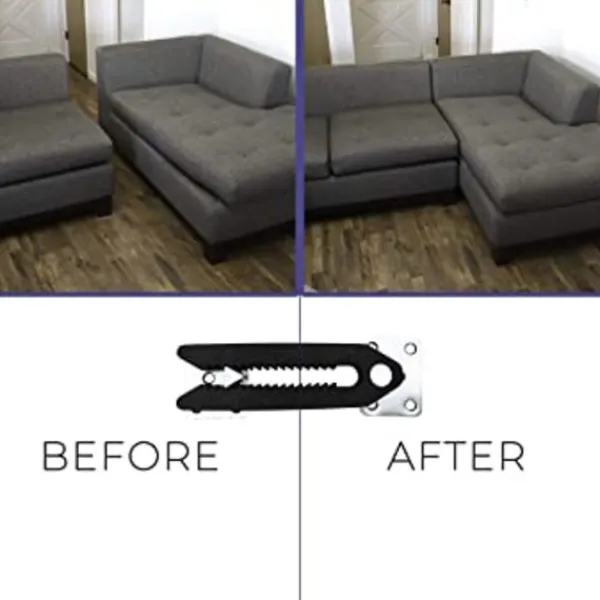 Soffor>(4-pack) Soffa klämma stål halkfria sektionssoffa kopplingar för soffa