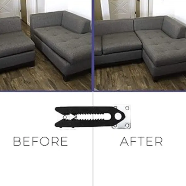 Soffor>(4-pack) Soffklämma i stål, halkfria sektionssoffkontakter för soffa