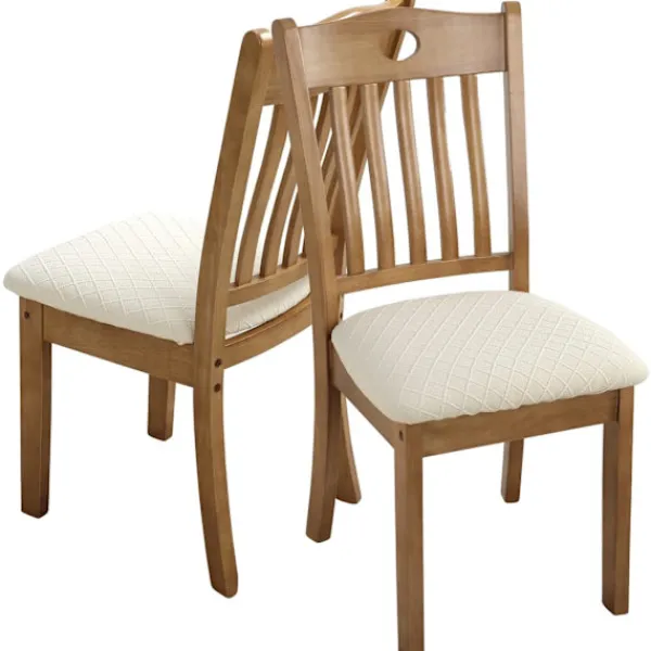 Matgrupper>6-pack Stretch Jacquard Stolskyddsöverdrag, Avtagbara och Tvättsbara