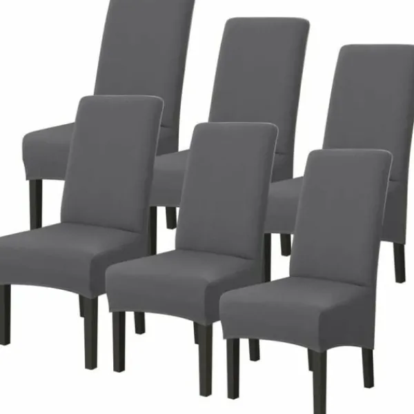 Stolar>6-pack tvättbara universal stolsöverdrag i stretch-mikrofiber