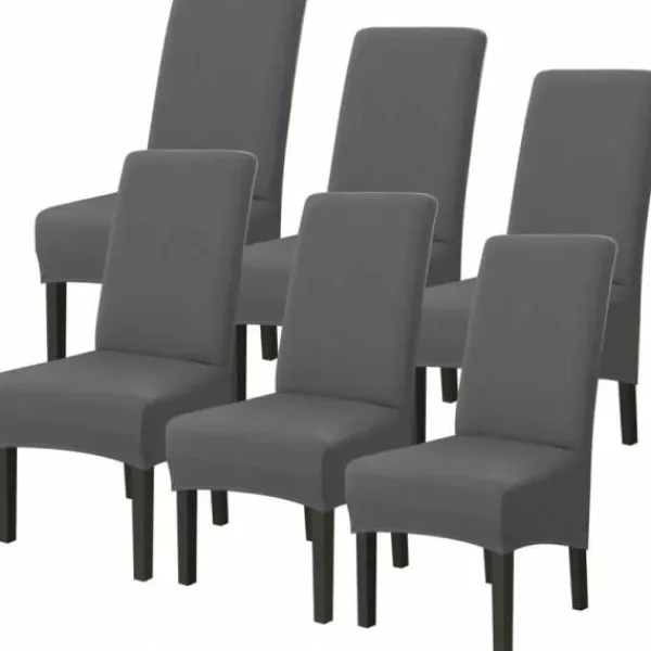 Stolar>6-pack Tvättbara Universella Stretch Stolsöverdrag i Mikrofiber