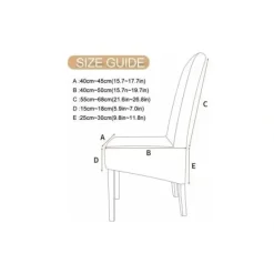 Stolar>6-pack Tvättbara Universella Stretch Stolsöverdrag i Mikrofiber