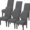 Stolar>6-pack Tvättbara Universella Stretch Stolsöverdrag i Mikrofiber