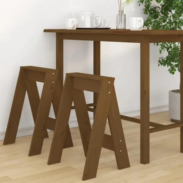 vidaXL Pallar>Pallar 2 st honungsbrun 40x40x60 cm massiv furu