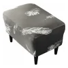 Sittpuffar>1PC(Vit Fjäder) Ottoman Överdrag Rektangulär Stretch Ottoman Cove