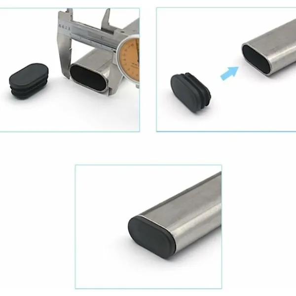 Stolar>Plastfötter för möbler ovala fötter för stolar plastfötter för möbler ovala fötter för trampolinstolar 20 stycken (15x30mm)
