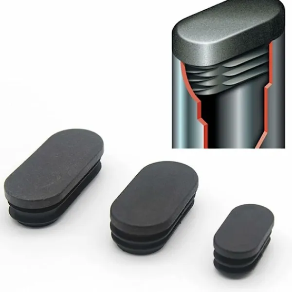 Stolar>Plastfötter för möbler ovala fötter för stolar plastfötter för möbler ovala fötter för trampolinstolar 20 stycken (15x30mm)