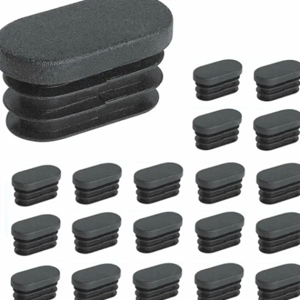 Stolar>Plastlock för möbelben, ovala plaststolsbensskydd, oval rörplugg för möbelben, studsmatta, skåp, stol, 20 stycken (20x40mm)
