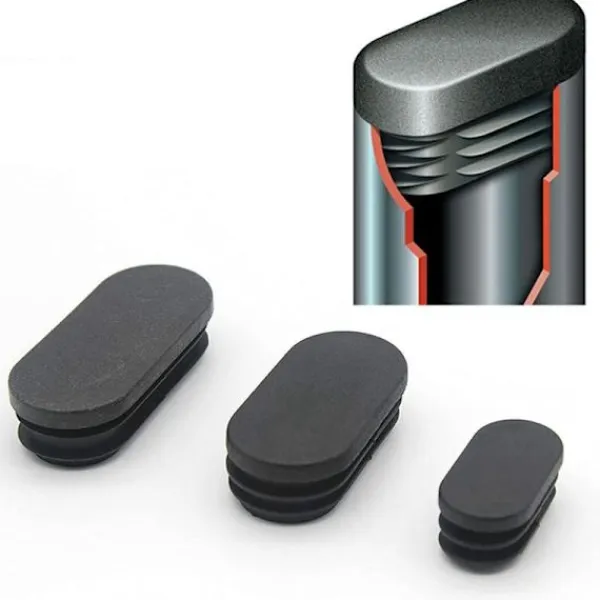 Stolar>Plastlock för möbelben, ovala plaststolsbensskydd, oval rörplugg för möbelben, studsmatta, skåp, stol, 20 stycken (20x40mm)