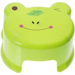 Pallar>Plastpall fotpall tecknad mönster liten pall vardagsrum badrum pall (22.5X20cm, grön)