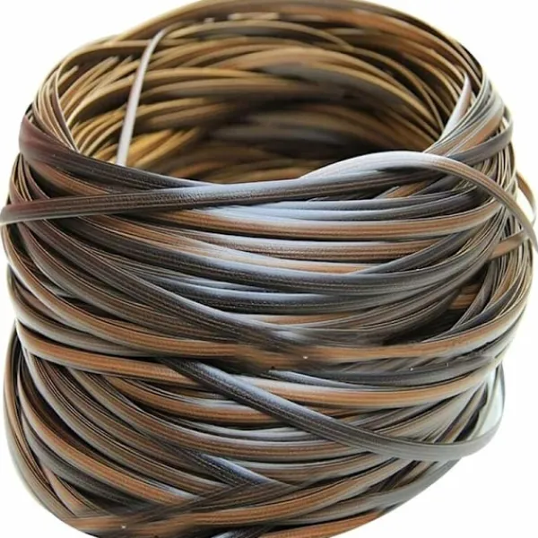 Balkongmöbler>Plastrotting - 32m - Rottingreparationsmaterial - Hög styrka - Reparationssats för uteplatsstolar - Rottingmöbelreparation - Brun_xx