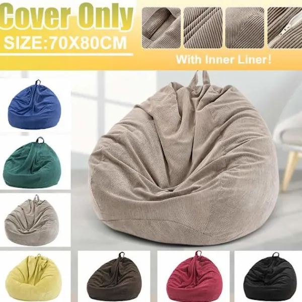 Sittsäckar>Plushdjursförvaringsfåtölj med säckstolstyg 70 x 80 cm (Utan